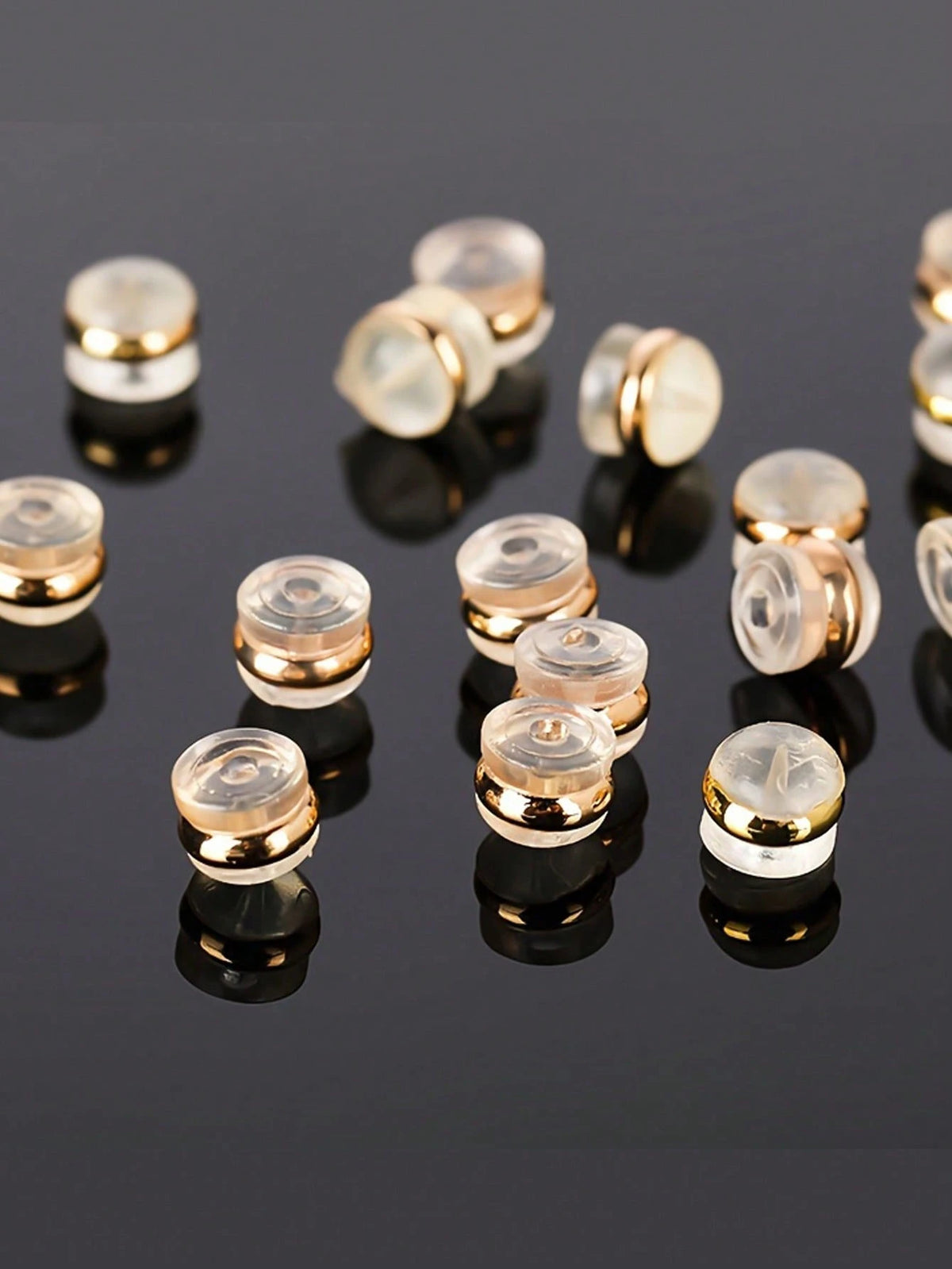 10/20/50pcs Silicone Earring Backs/Stoppers, Suitable For Earrings/Dangle Earrings, Locking Safety Earring Backs, Securely Hold Heavy Earrings, Non-Irritating & Hypoallergenic Soft Transparent Earring