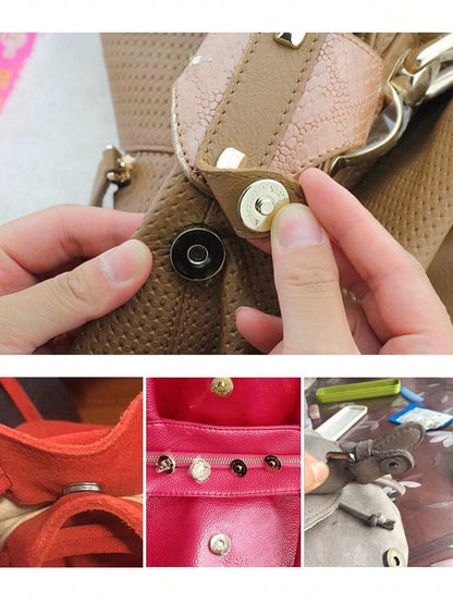 10/20 Sets 14mm Magnetic Button Clasps Snaps Fastener Clasps Button Knitting Buttons Sets For Sewing, Craft, Purses, Bags, Clothes, Leather, Magnetic Purse Closure Fasteners, Sewing On Magnetic Snaps
