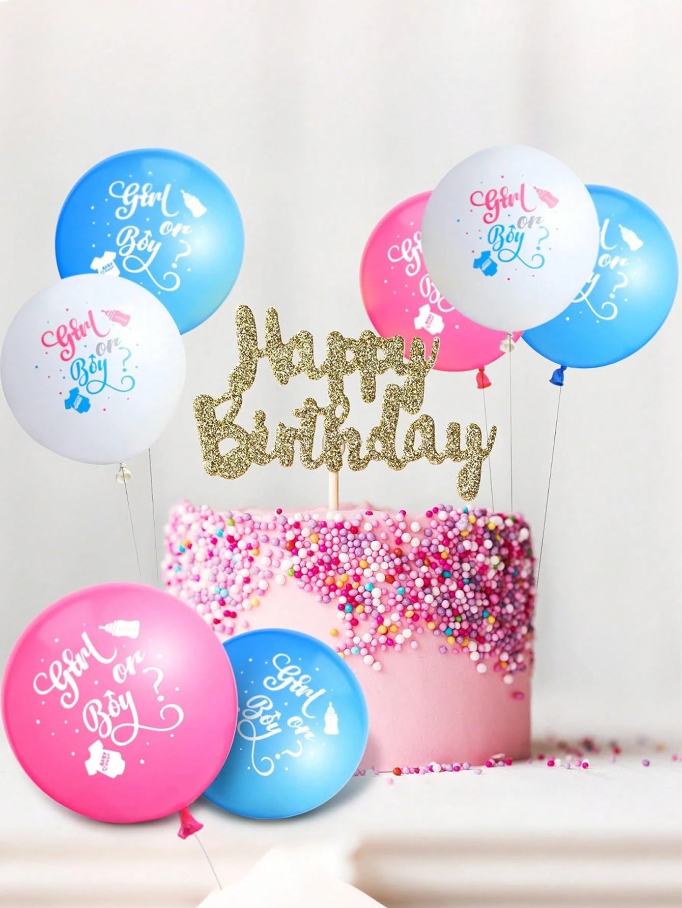 10/20pcs Baby Shower Balloons Its A Boy Or Its A Girl Party Balloons Latex, Gender Reveal Balloons,Transparent Balloons 12in Standard Size