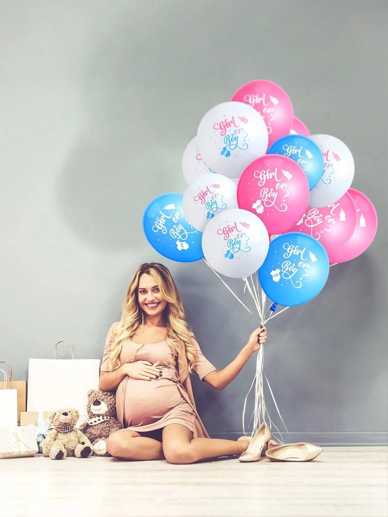 10/20pcs Baby Shower Balloons Its A Boy Or Its A Girl Party Balloons Latex, Gender Reveal Balloons,Transparent Balloons 12in Standard Size