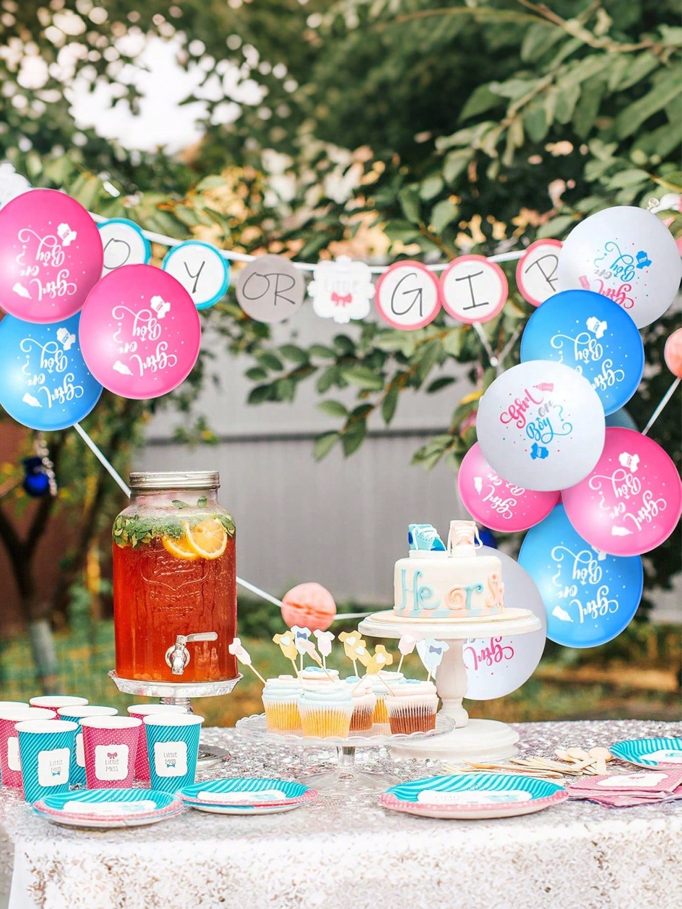 10/20pcs Baby Shower Balloons Its A Boy Or Its A Girl Party Balloons Latex, Gender Reveal Balloons,Transparent Balloons 12in Standard Size