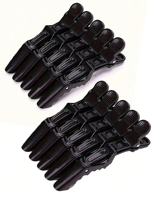 10/5/2-Pcs Multi-Color Crocodile Hair Sectioning Clips- Durable Non-Slip Grip, Easy Styling And Salon Use For Hair Dye, Perm, And Sectioning- Premium Plastic Alligator Clips For Hairdressers And Hom