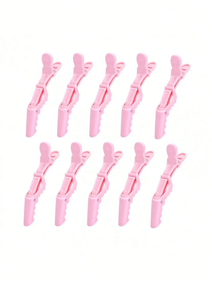 10/5/2-Pcs Multi-Color Crocodile Hair Sectioning Clips- Durable Non-Slip Grip, Easy Styling And Salon Use For Hair Dye, Perm, And Sectioning- Premium Plastic Alligator Clips For Hairdressers And Hom