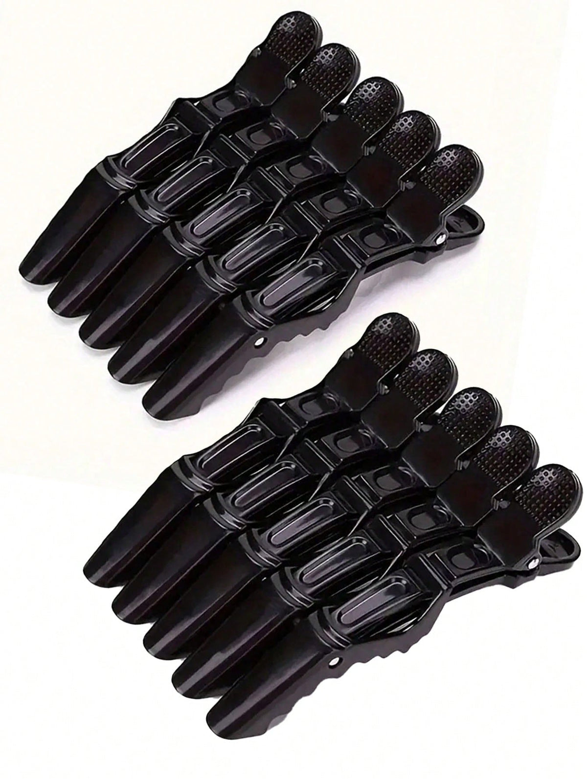 10/5/2-Pcs Multi-Color Crocodile Hair Sectioning Clips- Durable Non-Slip Grip, Easy Styling And Salon Use For Hair Dye, Perm, And Sectioning- Premium Plastic Alligator Clips For Hairdressers And Hom
