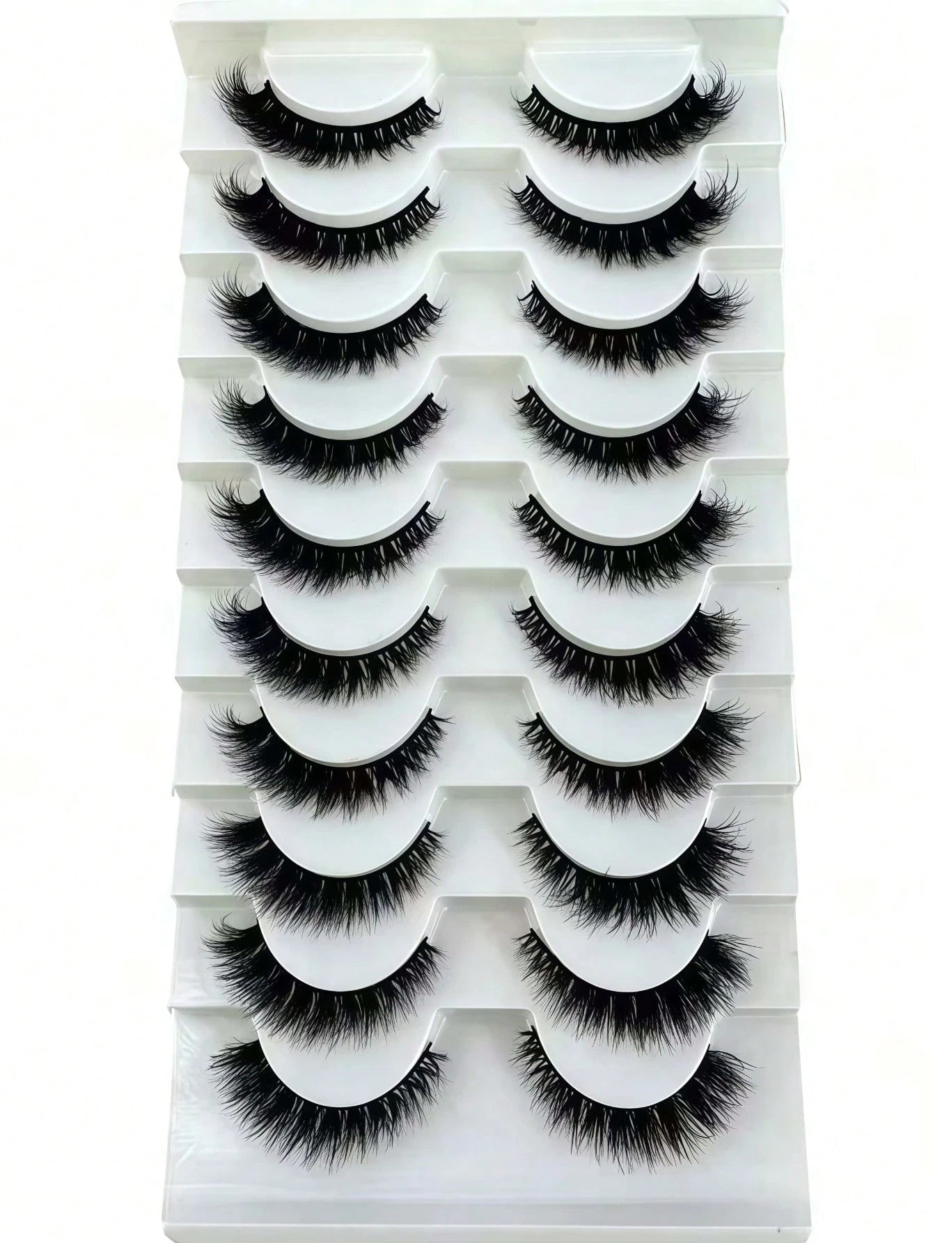 10/7 Pairs Cat Eye False Eyelashes/3D Faux Mink Natural False Eyelashes Classic Russian Dense Eyelash Extensions Faux Mink Strip Lashes/Soft Strip Lashes Set Strip Lashes, Eyelashes, False Eyelashes