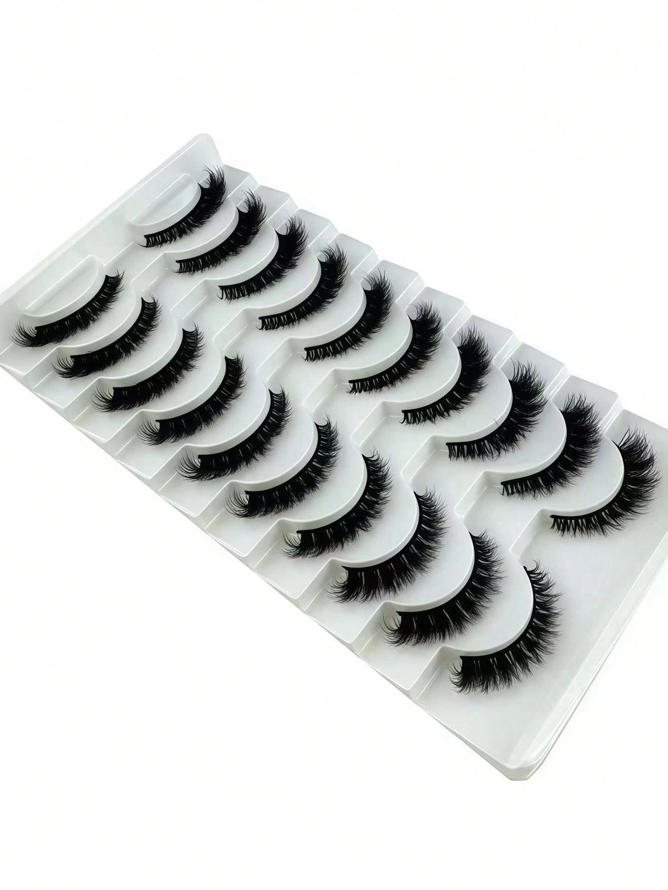 10/7 Pairs Cat Eye False Eyelashes/3D Faux Mink Natural False Eyelashes Classic Russian Dense Eyelash Extensions Faux Mink Strip Lashes/Soft Strip Lashes Set Strip Lashes, Eyelashes, False Eyelashes