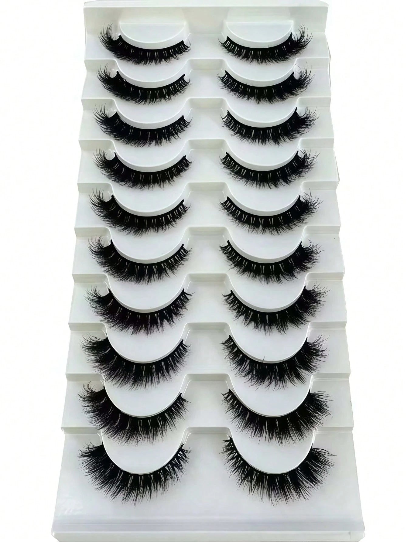 10/7 Pairs Cat Eye False Eyelashes/3D Faux Mink Natural False Eyelashes Classic Russian Dense Eyelash Extensions Faux Mink Strip Lashes/Soft Strip Lashes Set Strip Lashes, Eyelashes, False Eyelashes