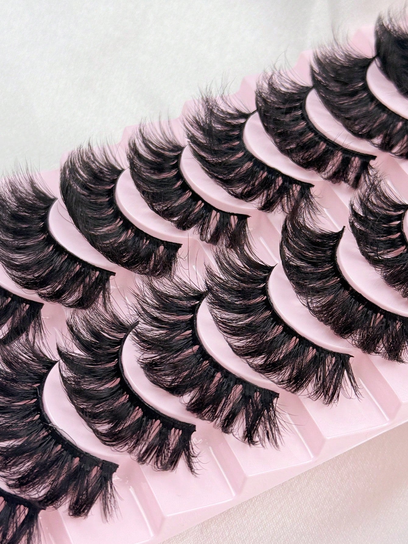 10 Pairs 6D False Eyelashes Dramatic Thick Cross Fluffy 3D Faux Mink Eyelashes For Lasting Extension Strip Dramatic Makeup Lashes Lashes Eyelashes Fake Lashes