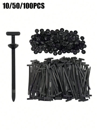 100/50/10pcs Heavy Duty Nylon Car Cable Ties| Automotive Cable Ties, Strong Fixation, Universal Fasteners, Suitable For Bumper/Wheel Arch/Door Panel, Easy To Install Car Decoration Accessories