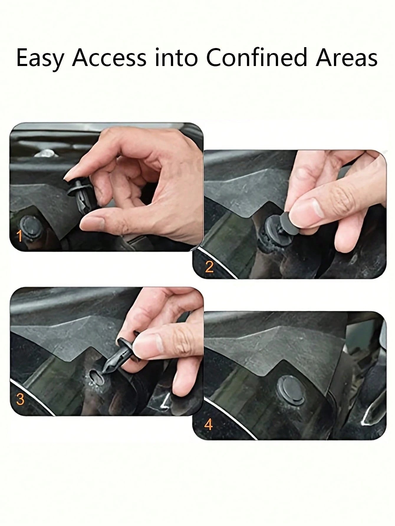 100/50/10pcs Heavy Duty Nylon Car Cable Ties| Automotive Cable Ties, Strong Fixation, Universal Fasteners, Suitable For Bumper/Wheel Arch/Door Panel, Easy To Install Car Decoration Accessories
