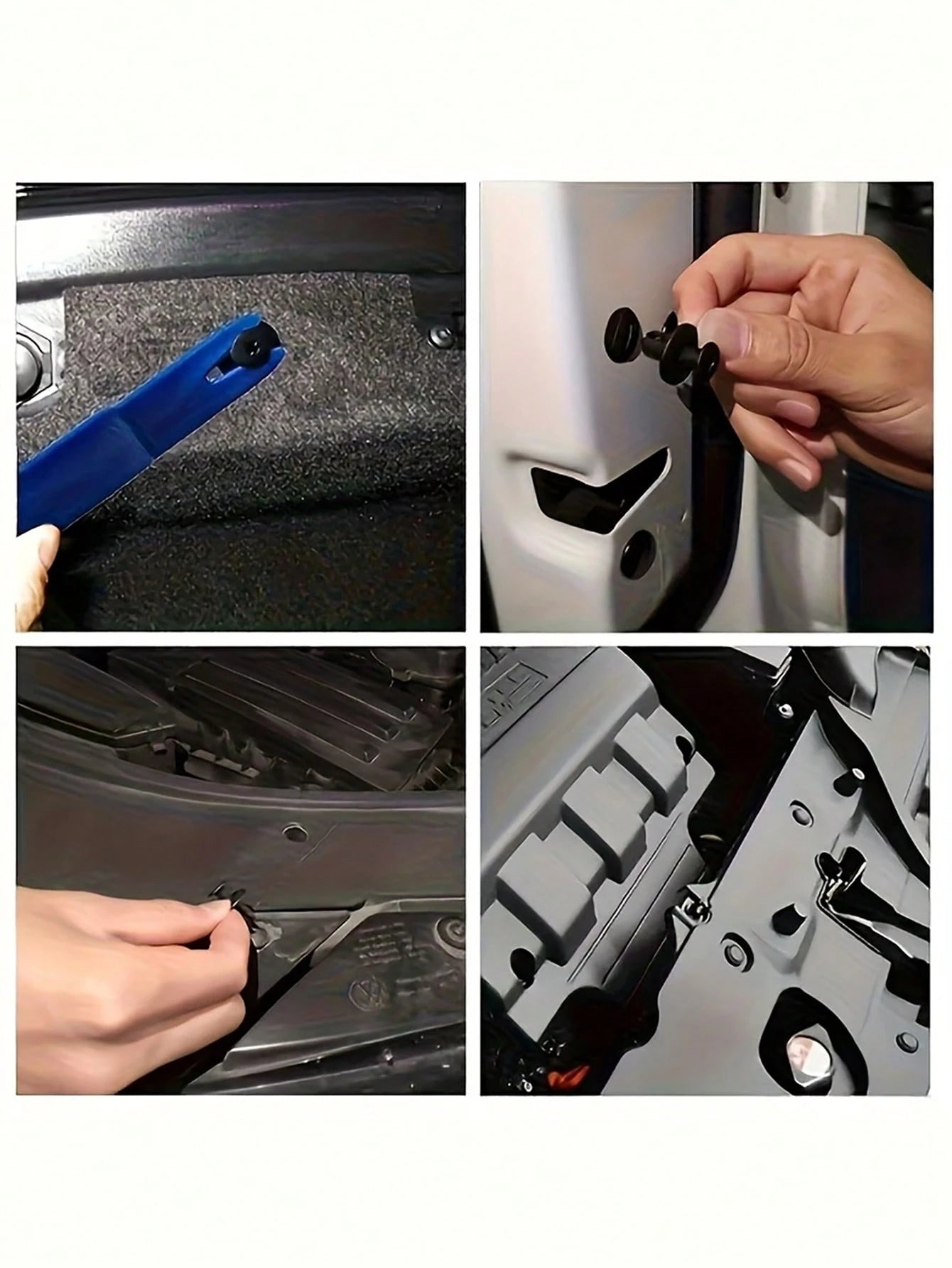 100/50/10pcs Heavy Duty Nylon Car Cable Ties| Automotive Cable Ties, Strong Fixation, Universal Fasteners, Suitable For Bumper/Wheel Arch/Door Panel, Easy To Install Car Decoration Accessories