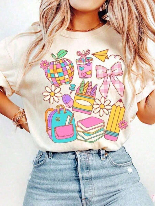 100% Cotton Boho Teacher Shirt, Back To School Shirt,Coquette Bow Teacher Tee,Teacher Gift,First Day Of School,Teacher Appreciation. JPG. For Women