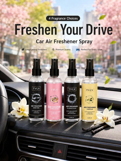 100ml Jasmine & Sea Breeze Air Freshener Spray, Long-Lasting Car Fragrance Deodorizer, Alcohol-Free Body & Hair Mist, Cute Car Accessory For Women, Bedroom Bathroom Office RV Camping Car Decor Fragran