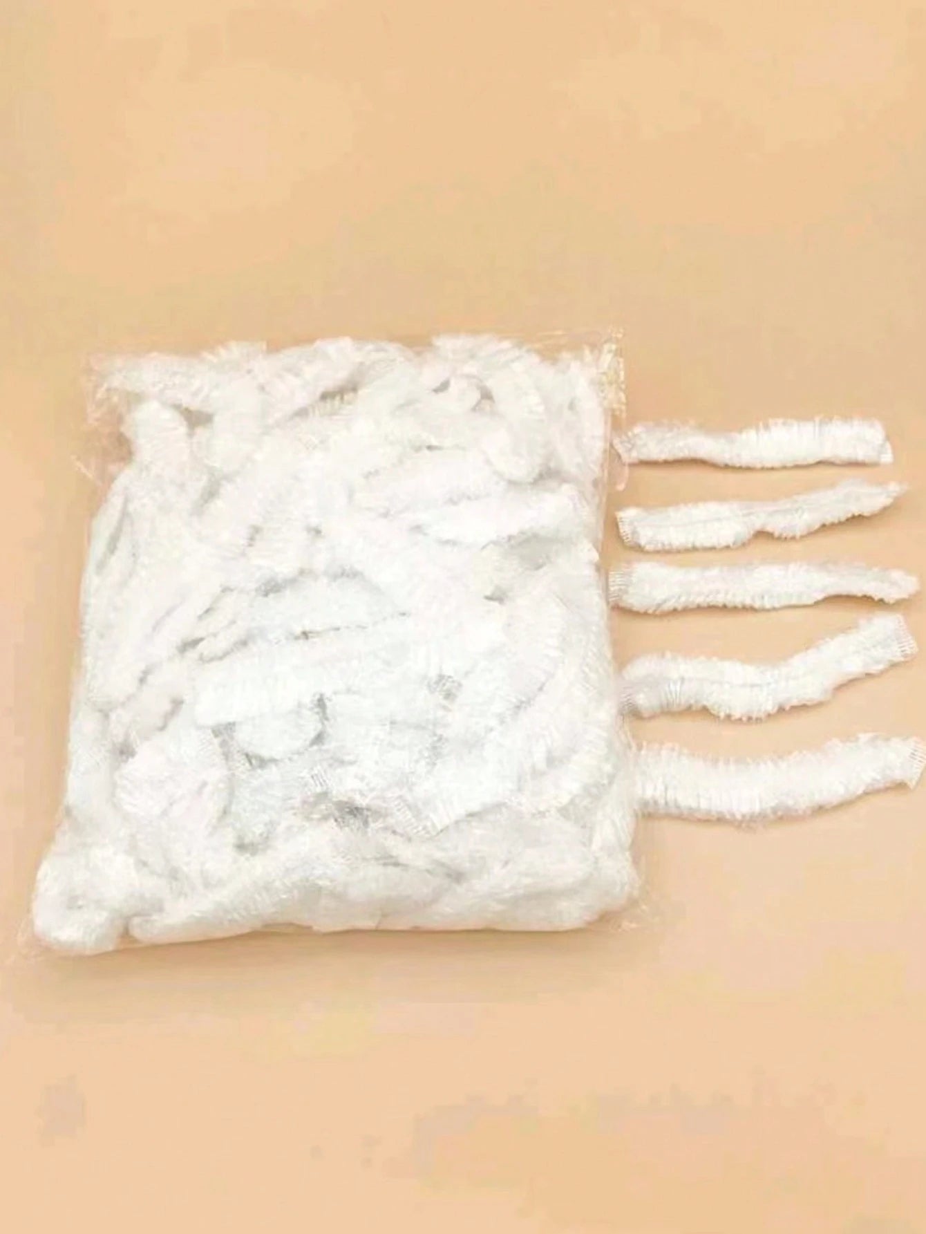100pcs/Pack Thickened Shower Caps, Waterproof Bathroom & Kitchen Oil-Proof Caps, Salon Hair Coloring & Treatment Protective Caps