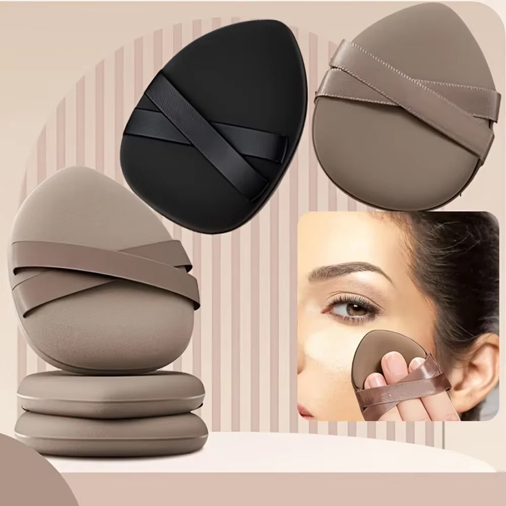10pcs Makeup Sponge Powder Puff, Multi-Functional Foundation Concealer Powder Setting Blending Sponge, Suitable For Liquid, Cream, Dry And Wet Use Makeup Tool
