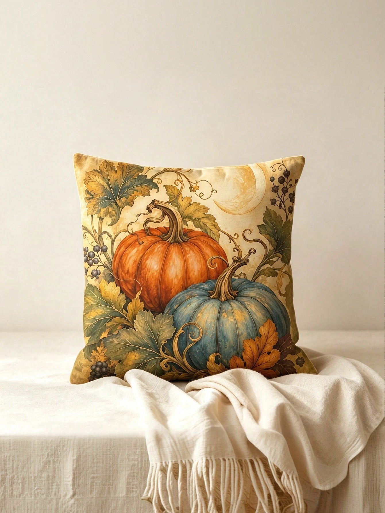 11/2/4pcs Autumn Pumpkin Pillow Covers| Autumn Harvest Art| Seasonal Thanksgiving Decorative Pillowcases, Maple Leaf Decorative Seasonal Cushion Covers, Home Decor For Sofa