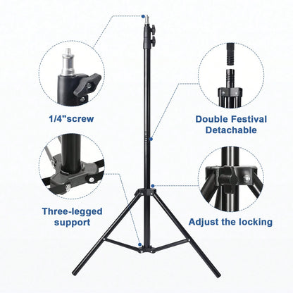 12-Inch Ring Light Strip, 63-Inch Extendable Tripod And Phone Holder, Dimmable LED Ring Light For Photography And Live Streaming, Suitable For Selfie Camera Photography/Makeup/Video/Live Streaming.Thi