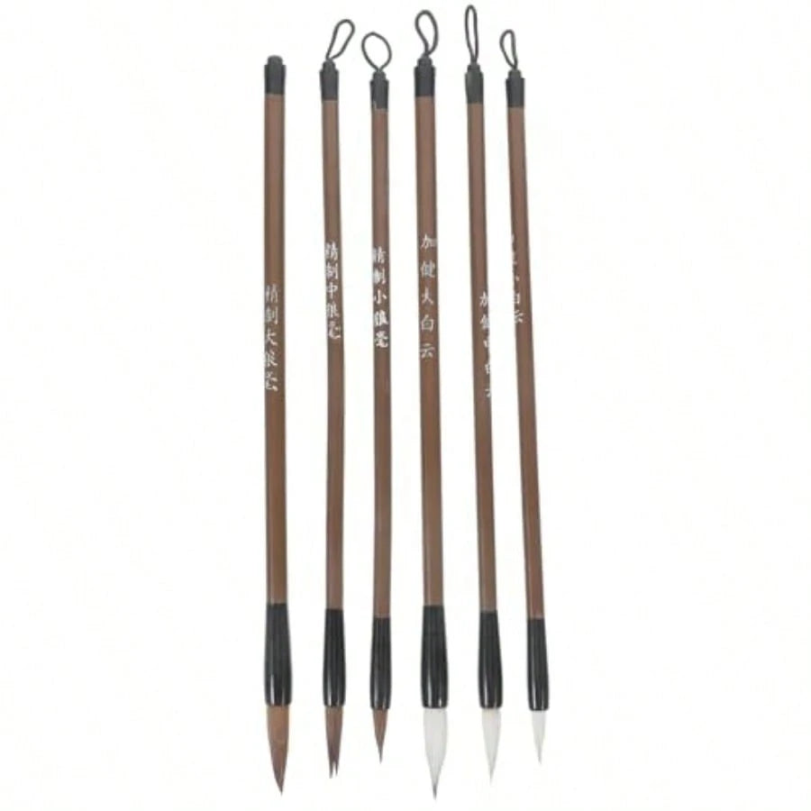 12 Pcs Chinese Calligraphy Brush Pen Calligraphy Brush Pen Student Writing Stationery Brush Sumi Drawing