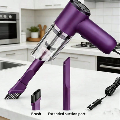 12 Volt Portable Handheld Car Vacuum Cleaner- Powerful, Wireless Design For Easy Removal Of Dust And Pet Hair- Comes With Accessories Kit- Silent Operation
