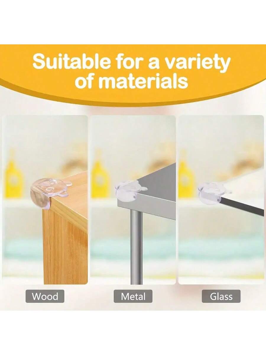 12pcs Baby & Child Corner Protectors- Keep Your Furniture & Coffee Tables & Clear Of Sharp Edges!