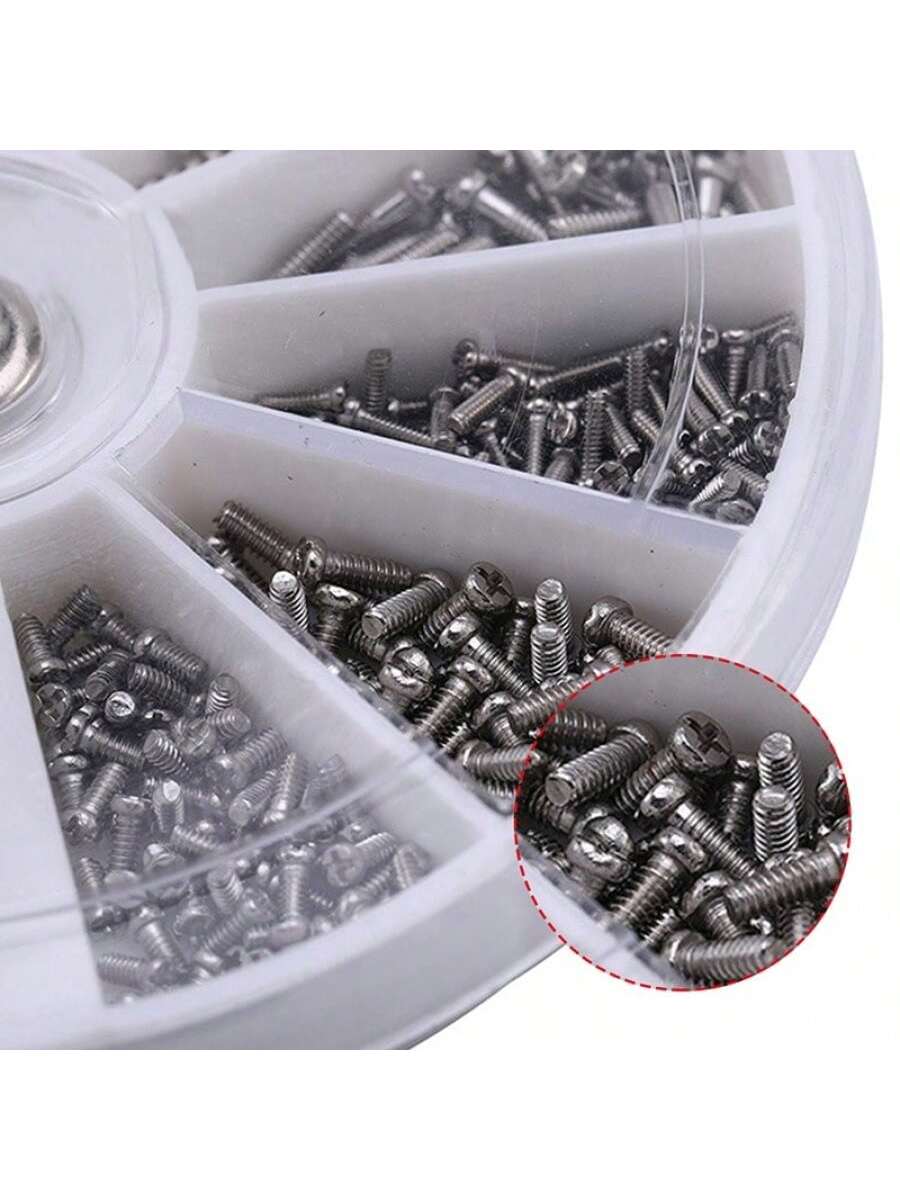 12pcs Repair Parts Tool Set, Includes Small Screws And Nuts, Suitable For Watch, Glasses And Other Repair Parts