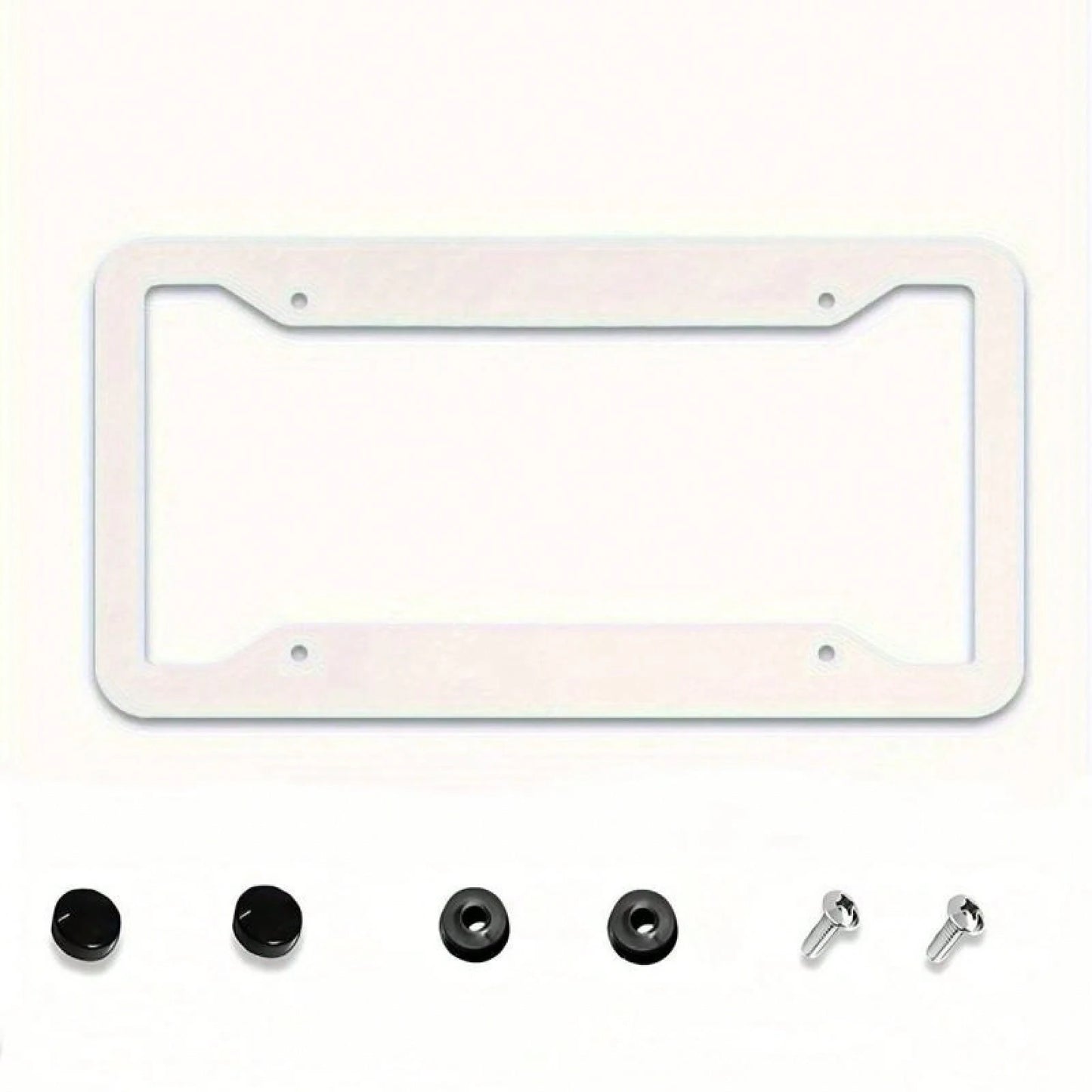 12x6 Inch 2D Flat Purple Background Neon Tech Line Aluminum License Plate Frame, Cyberpunk Style Car Front & Rear License Plate Cover, Fits Standard License Plates,Black Car Accessories,Car Decor,Car