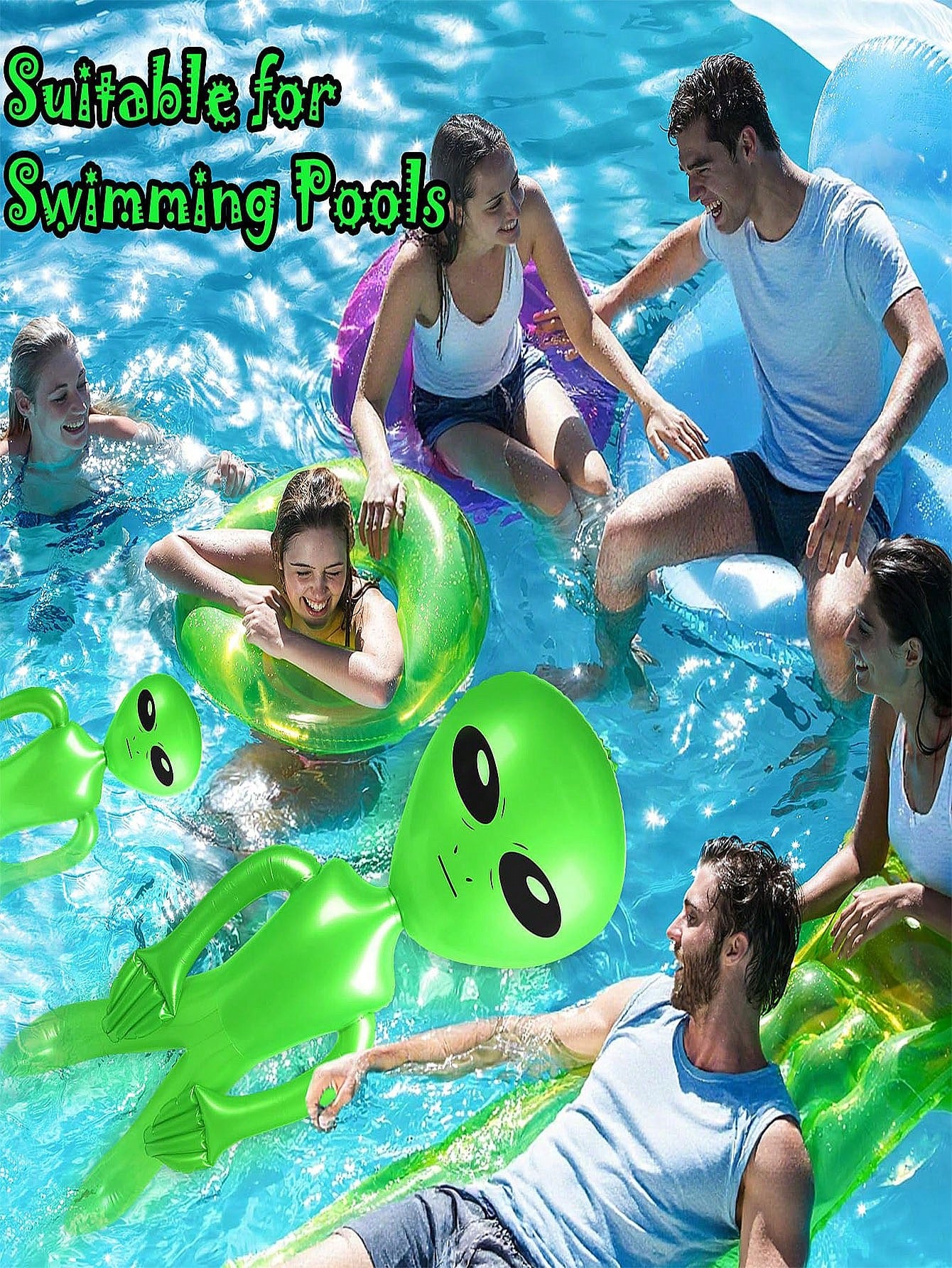 13/9/7/6/3/2/1pc Alien Decor, Suitable For Space Theme Party, UFO Theme Spaceship Party, Birthday Party, Halloween Party, Easter Party, Christmas Party, Family Gathering, Pool Party, Birthday Party, A