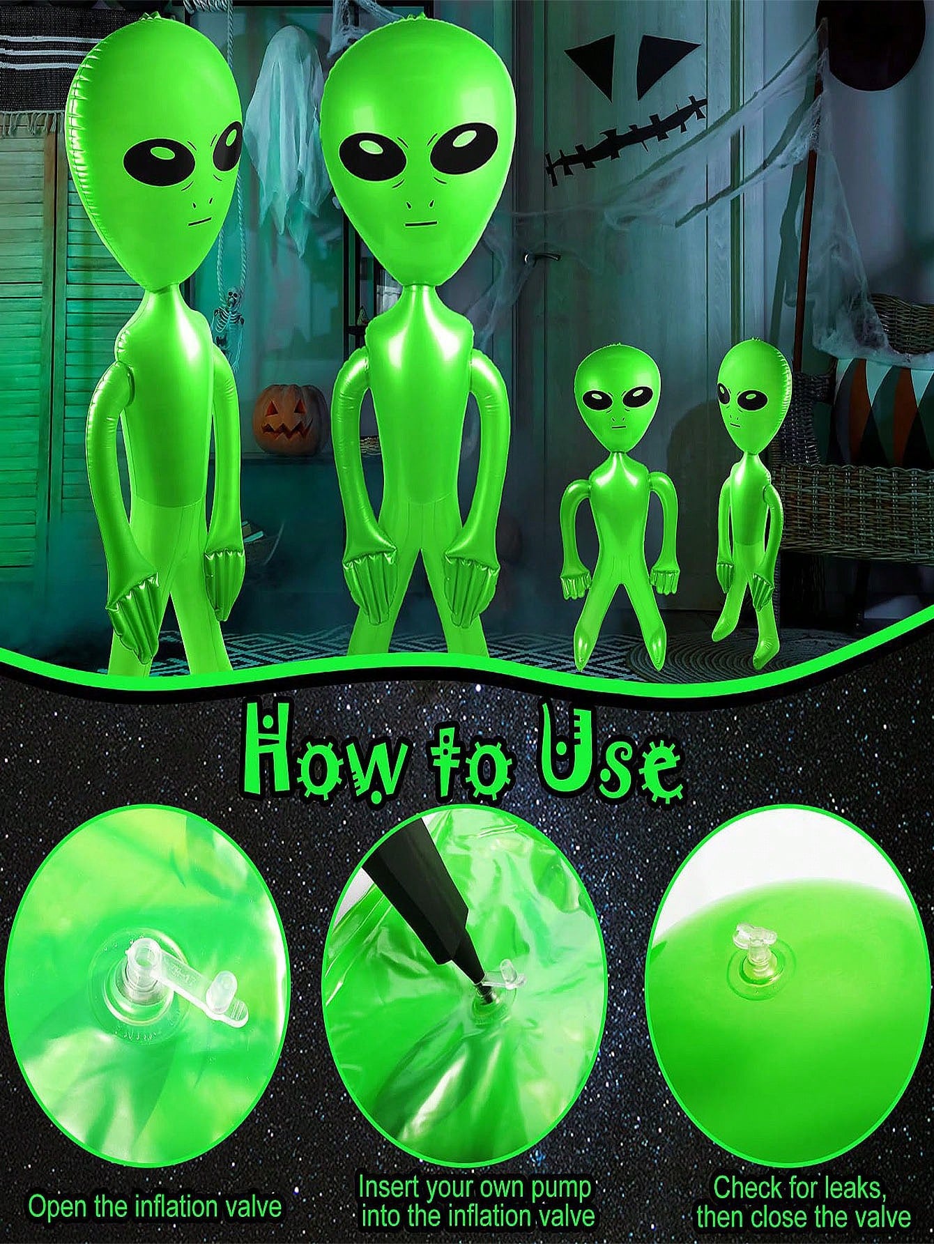 13/9/7/6/3/2/1pc Alien Decor, Suitable For Space Theme Party, UFO Theme Spaceship Party, Birthday Party, Halloween Party, Easter Party, Christmas Party, Family Gathering, Pool Party, Birthday Party, A
