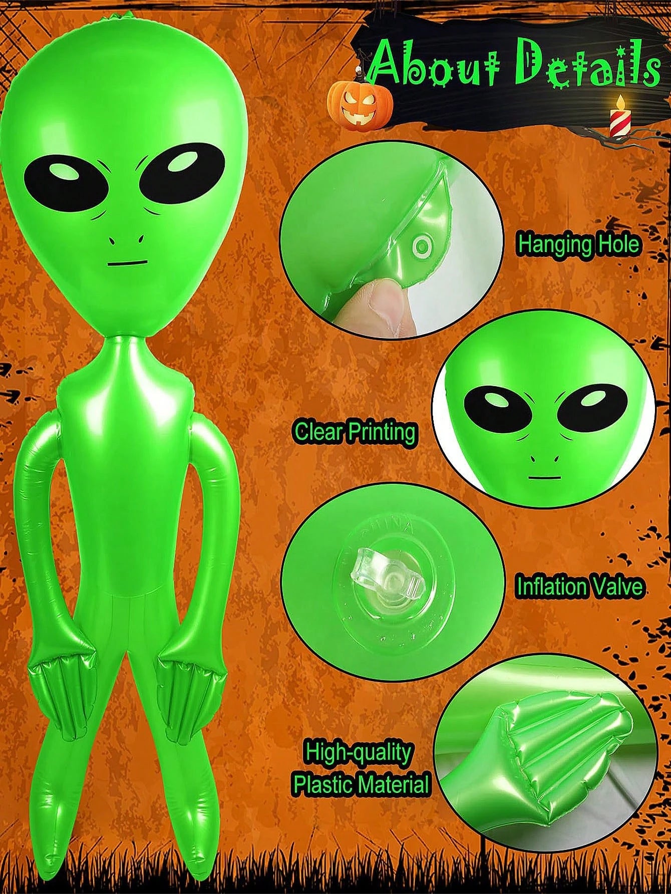 13/9/7/6/3/2/1pc Alien Decor, Suitable For Space Theme Party, UFO Theme Spaceship Party, Birthday Party, Halloween Party, Easter Party, Christmas Party, Family Gathering, Pool Party, Birthday Party, A