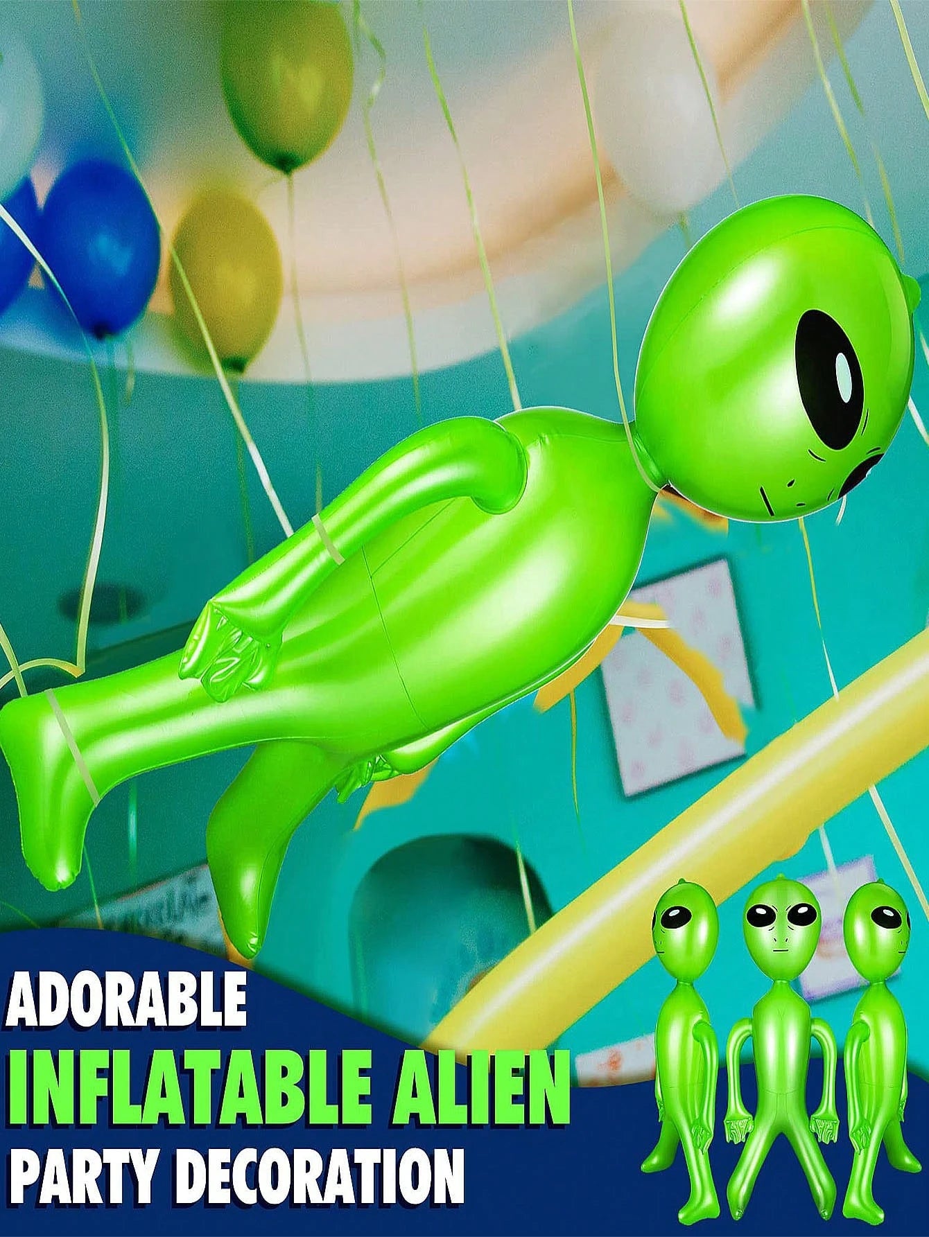 13/9/7/6/3/2/1pc Alien Decor, Suitable For Space Theme Party, UFO Theme Spaceship Party, Birthday Party, Halloween Party, Easter Party, Christmas Party, Family Gathering, Pool Party, Birthday Party, A