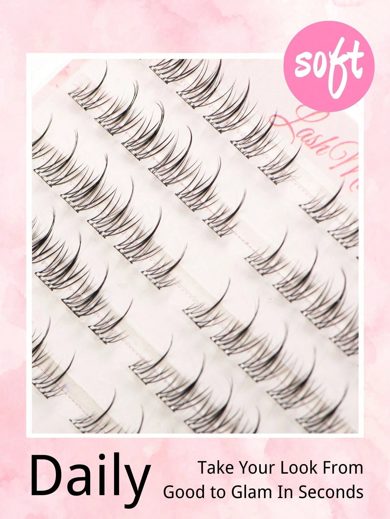 132 Clusters Glue-Free Sunflower Eyelash Bundles, 6-12MM Mixed Length, Pre-Adhesive Strip Included, Quick Application Without Extra Lash Glue, Sunflower Radial Cluster Design With Natural Curl, Define