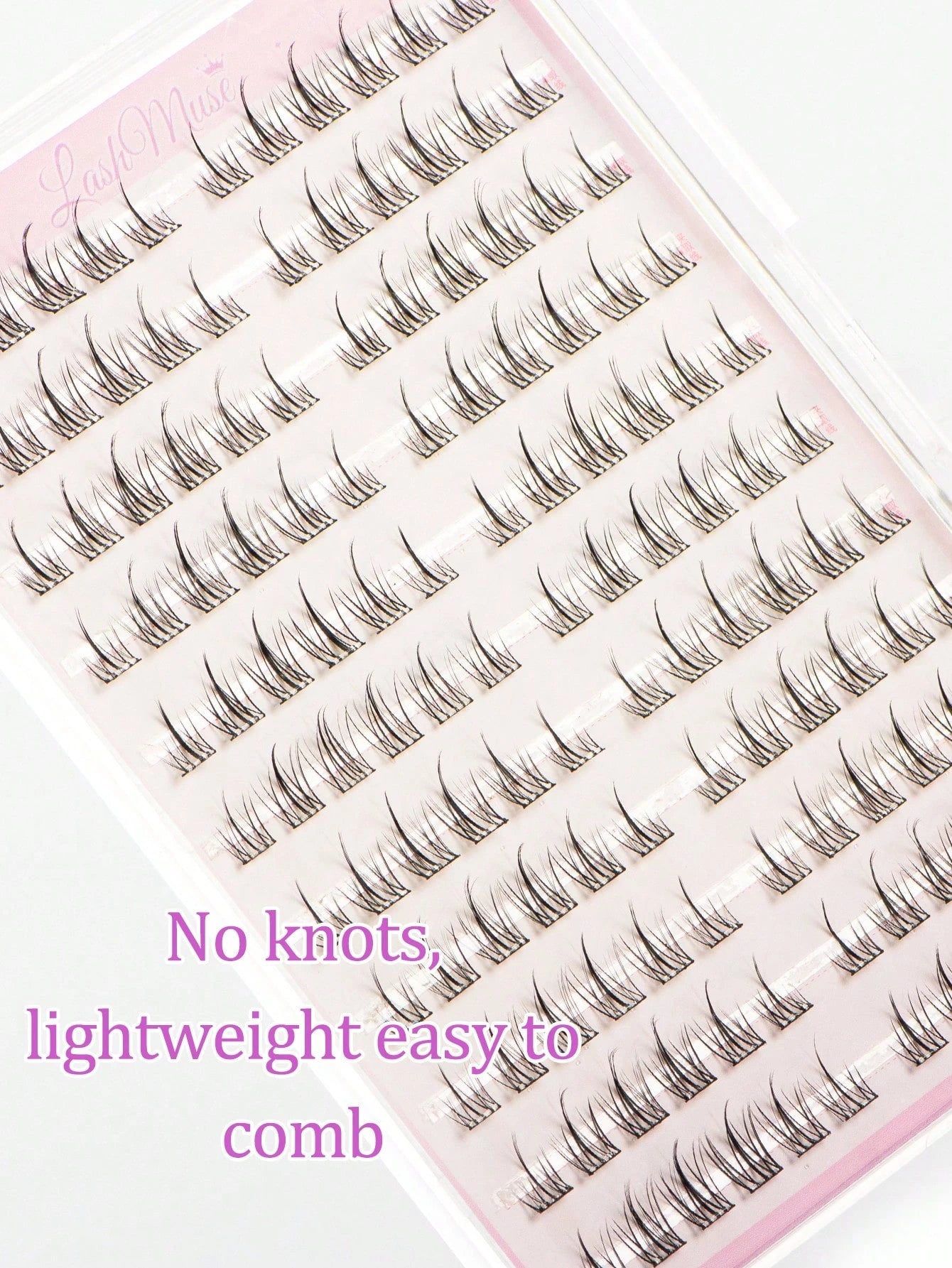 132 Clusters Glue-Free Sunflower False Eyelashes, 6-12MM Mixed Length, Self-Adhesive Strip, No Extra Glue Needed For Quick Application, Sunflower-Shaped Radial Clusters With Natural Curl And Arc, Ligh