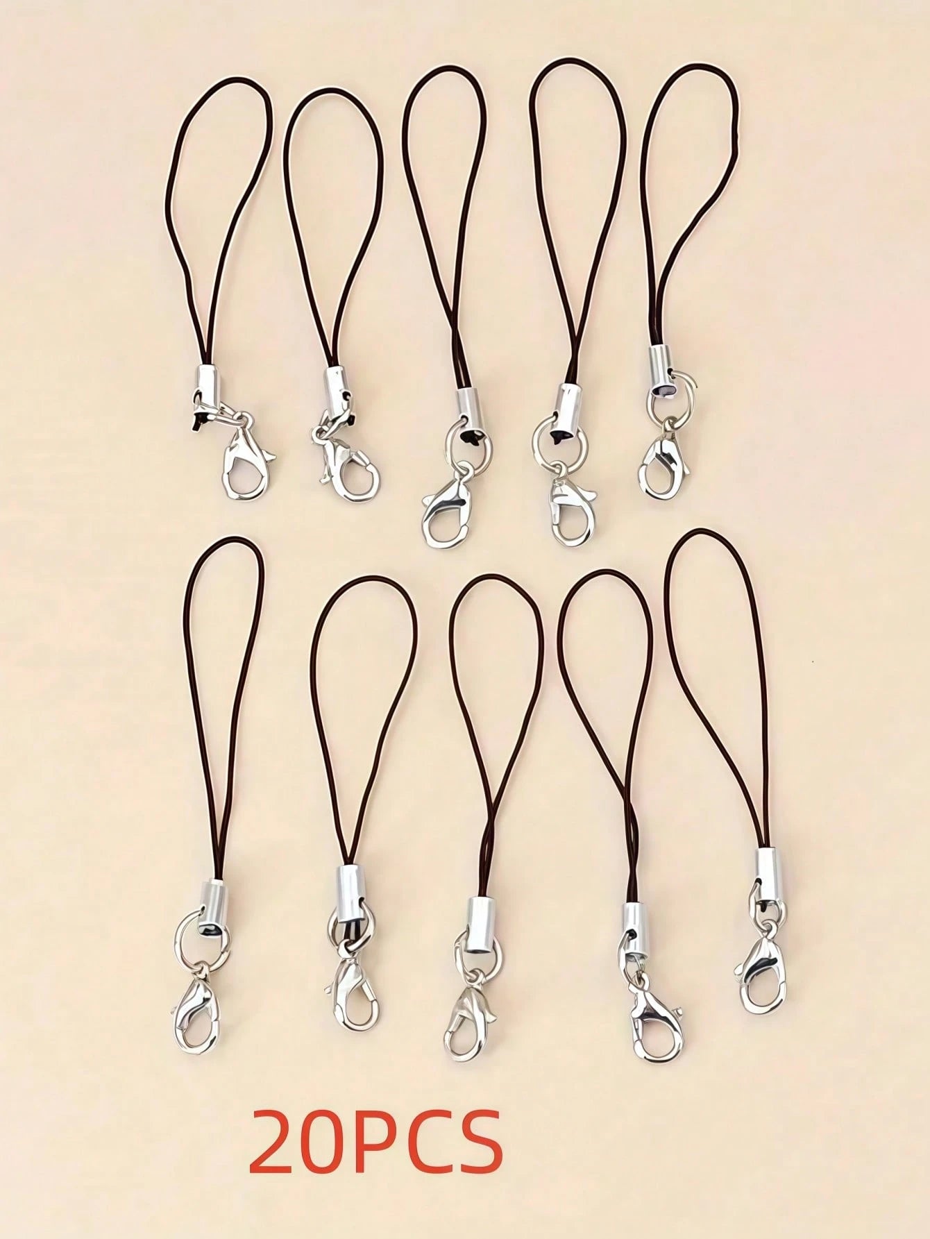15/20 Pack Phone & USB Drive Lanyards- Detachable Mini Cord With Lobster Clasp For Keychain, DIY Crafts & Accessories