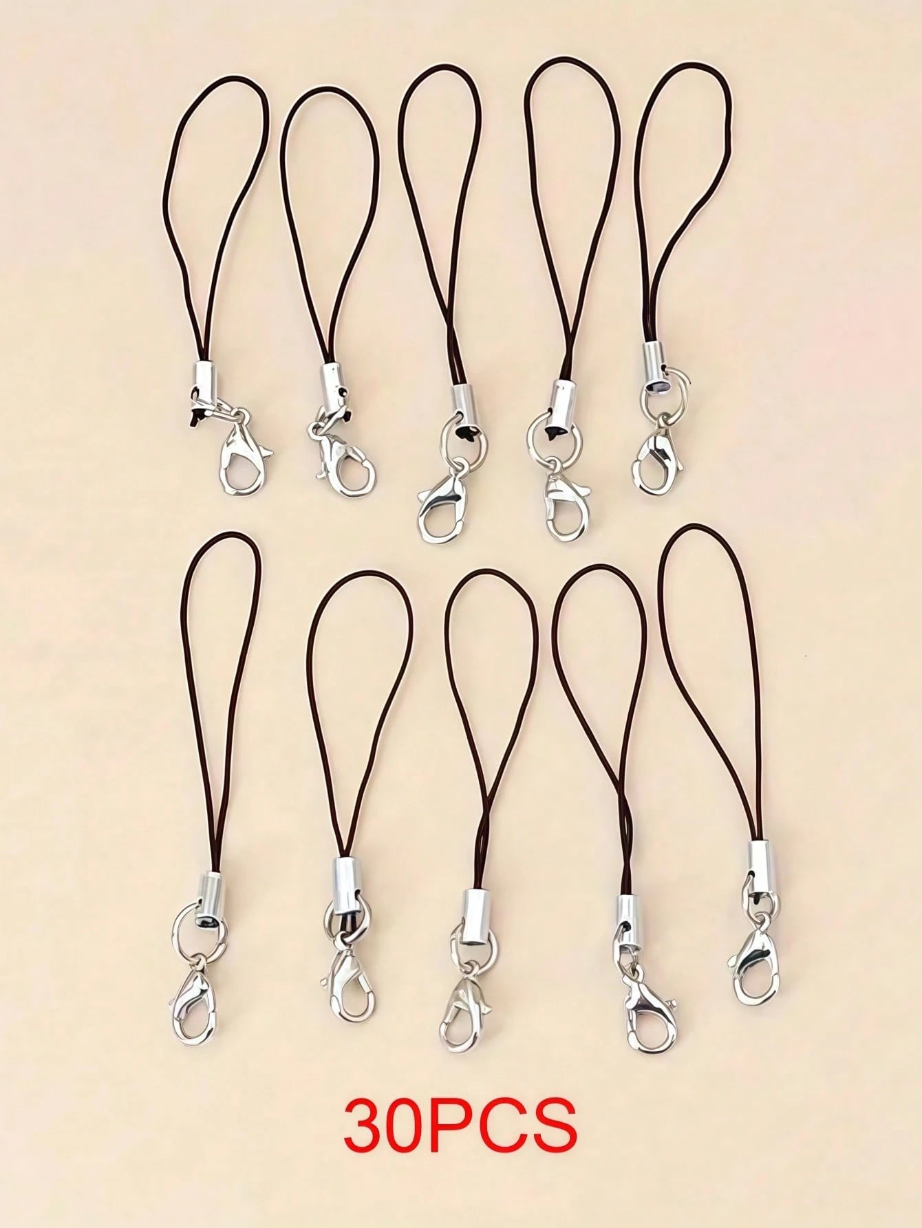 15/20 Pack Phone & USB Drive Lanyards- Detachable Mini Cord With Lobster Clasp For Keychain, DIY Crafts & Accessories