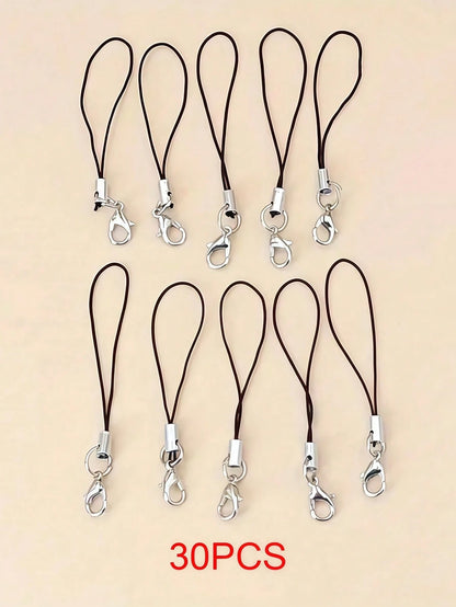 15/20 Pack Phone & USB Drive Lanyards- Detachable Mini Cord With Lobster Clasp For Keychain, DIY Crafts & Accessories