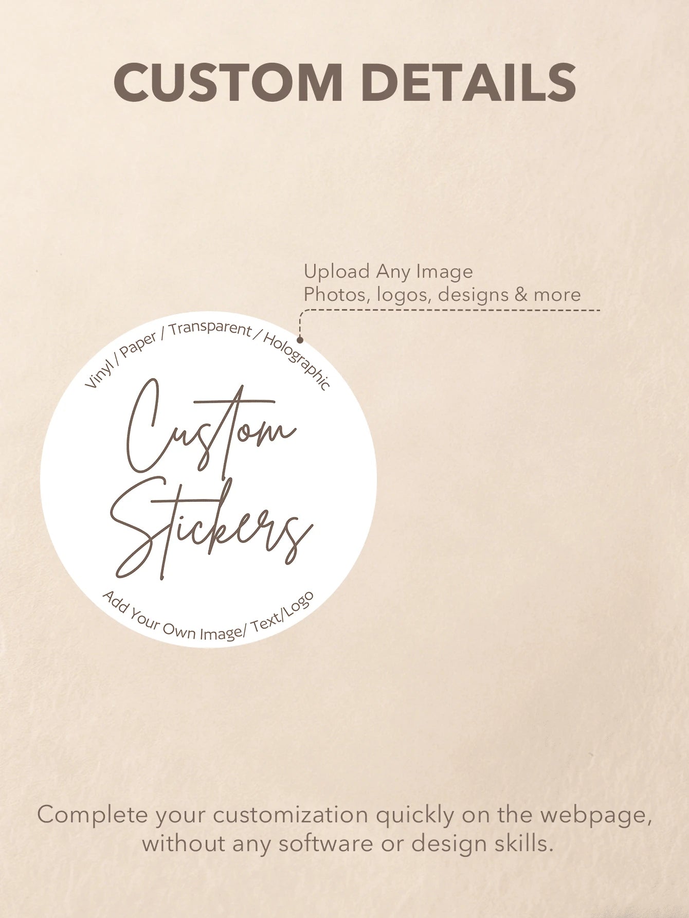 16-1000pcs Customized Stickers| Personalized Stickers| Logo Stickers| Holographic Stickers| Business Stickers| Any Size Waterproof Stickers| 5/6/7cm| Customized Labels| Postage Labels| Order
