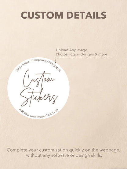 16-1000pcs Customized Stickers| Personalized Stickers| Logo Stickers| Holographic Stickers| Business Stickers| Any Size Waterproof Stickers| 5/6/7cm| Customized Labels| Postage Labels| Order