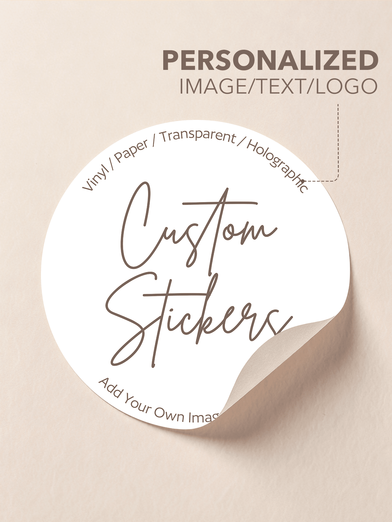 16-1000pcs Customized Stickers| Personalized Stickers| Logo Stickers| Holographic Stickers| Business Stickers| Any Size Waterproof Stickers| 5/6/7cm| Customized Labels| Postage Labels| Order