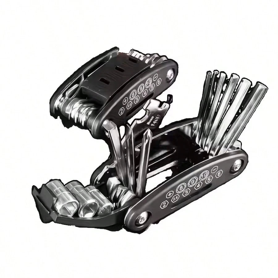16-In-1 Foldable Multi-Function Screwdriver Wrench Set, Non-Slip Handle And Rotary Design, Durable And Convenient For Home And Auto Repair Universal Portable Maintenance Tool