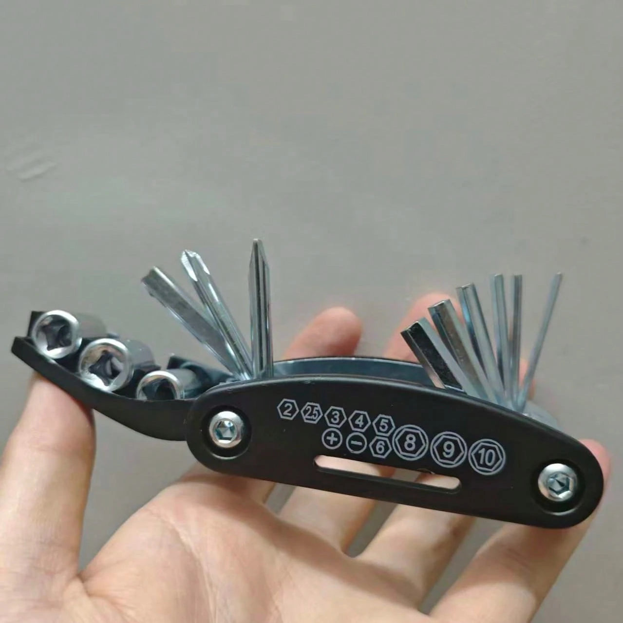 16-In-1 Foldable Multi-Function Screwdriver Wrench Set, Non-Slip Handle And Rotary Design, Durable And Convenient For Home And Auto Repair Universal Portable Maintenance Tool