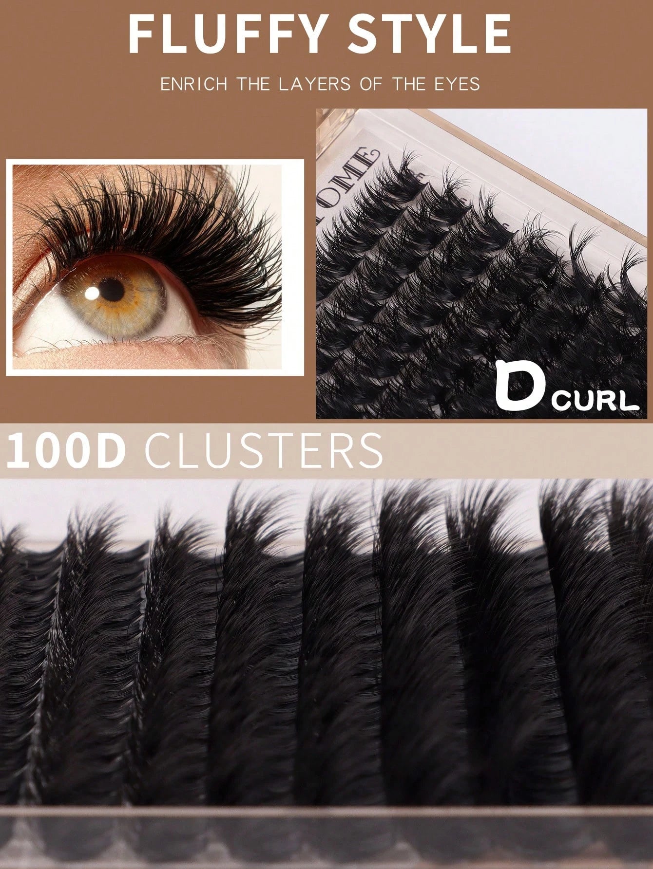 160/180/200pcs D-Curl Single Lash Extensions, Long-Lasting, Lightweight & Long, Suitable For Home DIY Beginners, Portable Travel Pack, Soft & Voluminous, Mixed Design, Enhances Eyes, Easy To Use, Perf