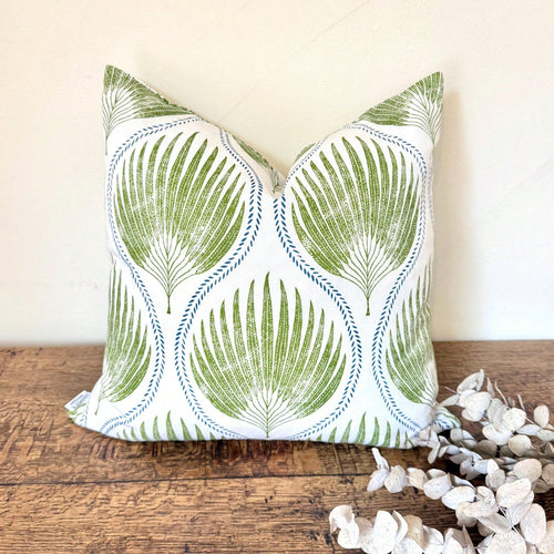 1709. Penelope Oli Ve Green Pillow Cover Cushion Cover, Various Sizes