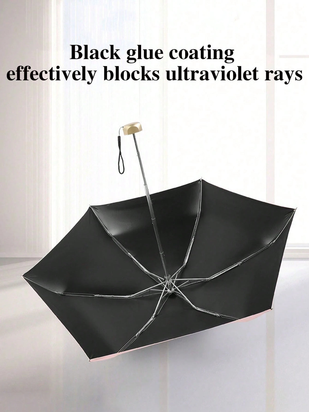 19cm/7.5in Mini Folding Umbrella, Portable Outdoor Sun Umbrella, UV Protection Parasol, With Storage Bag, Sun Protection, 6 Ribs + Thickened Protection Coating, Travel Essential, Perfect For Outdoor