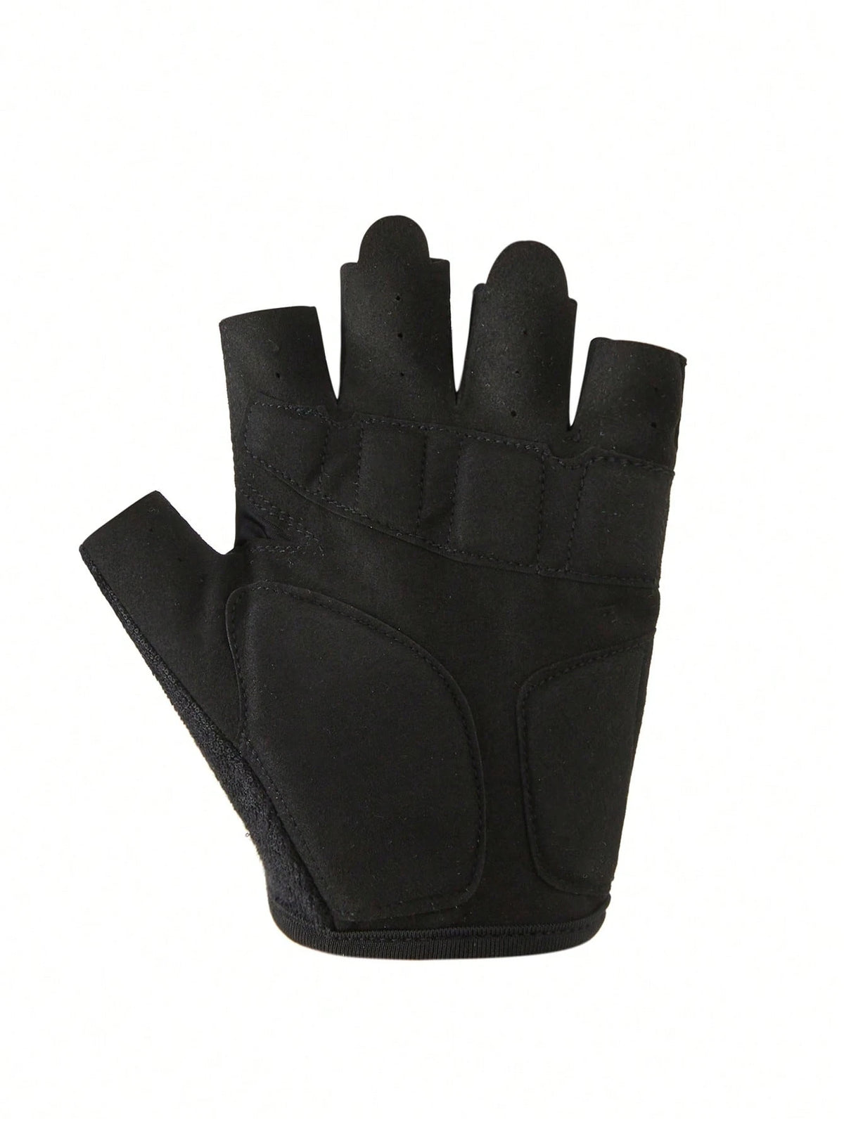 1pair Half-Finger Sports Gloves,Suitable For Cycling,Riding Motorcycle And Skiing,Black Gloves