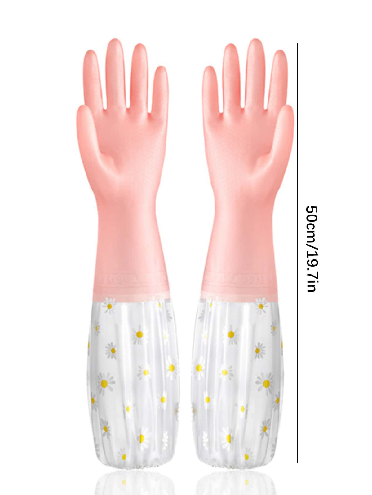 1pair Thermal Dishwashing Gloves, Thick, Waterproof Non-Slip, Protective,Kitchen,Bathroom,Home,Household Suppliers