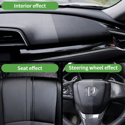 1PC 10oz Plastic Renovating Agent, Black Interior Dashboard Shine Restorer, Leather Sofa Seat Care, Car Tire Gloss Enhancer,Ong-Lasting Gloss