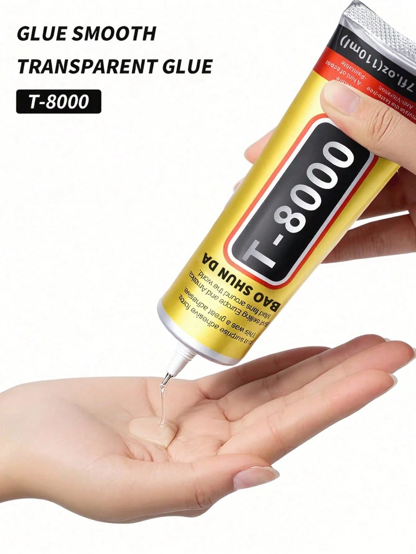 1pc 15ml/50ml/110ml T8000 Glue, Craft Adhesivefor Cell Phone Screen Repair Glass Wood Crafts Metal And Stones,Diamond Painting Acrylic Point Drill DIY, Jewelry Drill Special Glue Christmas For Holiday