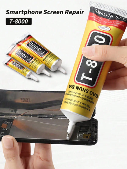 1pc 15ml/50ml/110ml T8000 Glue, Craft Adhesivefor Cell Phone Screen Repair Glass Wood Crafts Metal And Stones,Diamond Painting Acrylic Point Drill DIY, Jewelry Drill Special Glue Christmas For Holiday