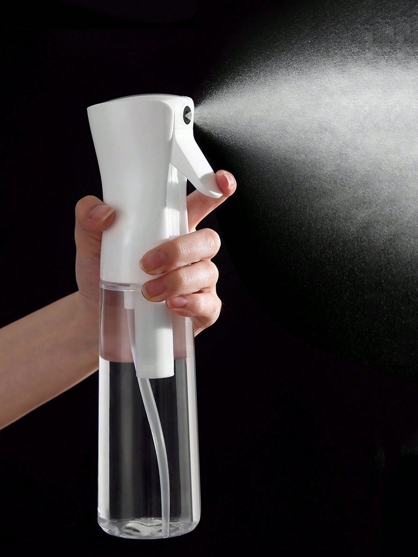 1pc 200ml/300ml/500ml High Pressure Continuous Automatic Fine Mist Professional Hair Spray Bottle, Suitable For Bathroom, Bedroom, Kitchen, Vanity, Hair Salon, Hair Accessories, Travel Multi-Functiona