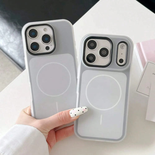 1pc 2nd Gen Jelly Magnetic Case Compatible With Apple 17 Pro Max Phone Case 2-In-1 Skin-Feel 16 Protective Cover